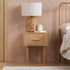 Axel 1 Drawer Fluted Bedside Oak